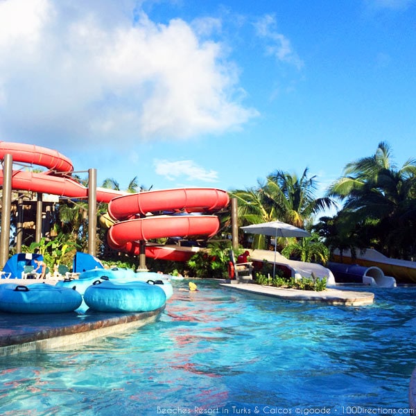 Water park and lazy river at Beaches Resort in Turks & Caicos