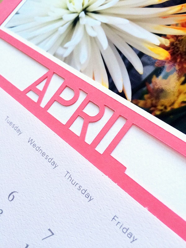April SVG Calendar designed for Cricut by Jen Goode