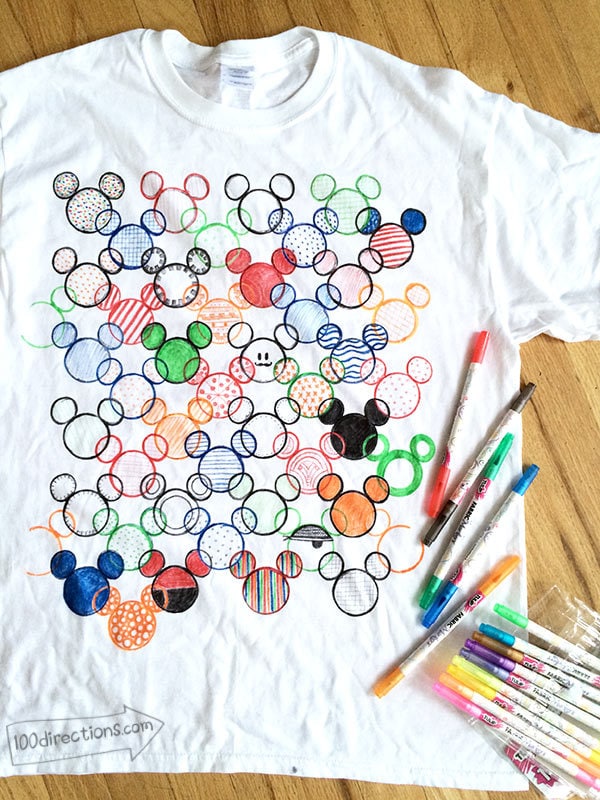 Hidden Mickey T-shirt DIY designed by Jen Goode