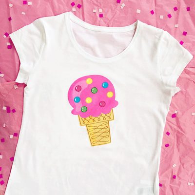 DIY ice cream t-shirt