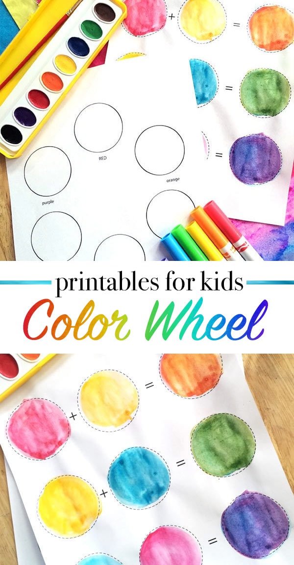 Color Wheel Printables for Kids - 100 Directions