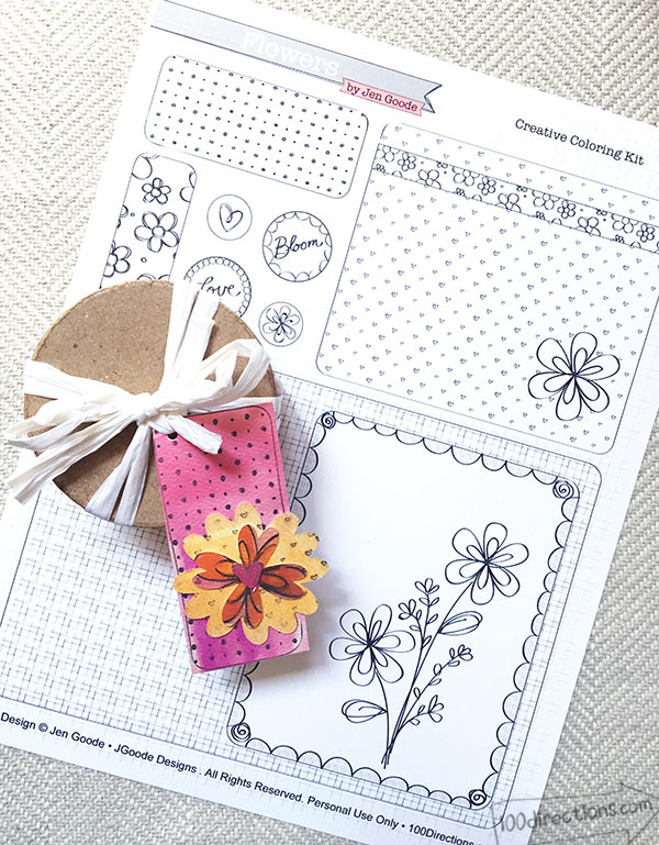 Flower Printable Creative Kit