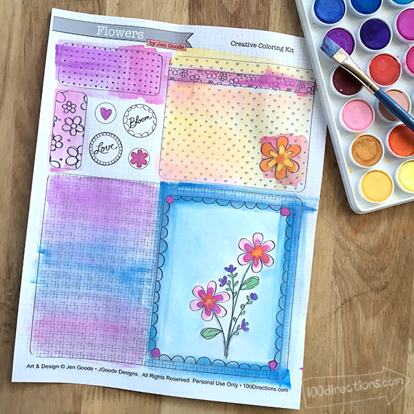 Print, Color and Craft with this Printable from Jen Goode