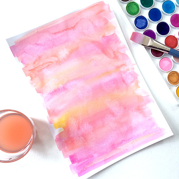 Make Watercolor Art Paper