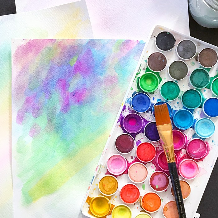 Make Watercolor Art Paper Plus Free Printables - 100 Directions