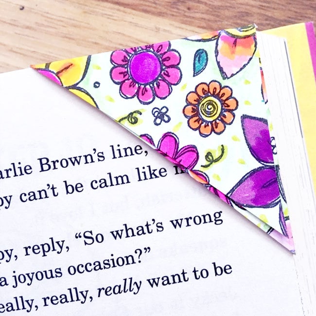 Make your own paper bookmarks