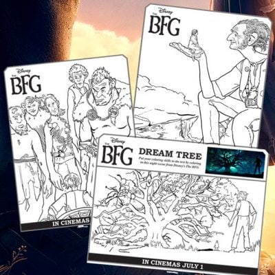 The BFG movie coloring pages