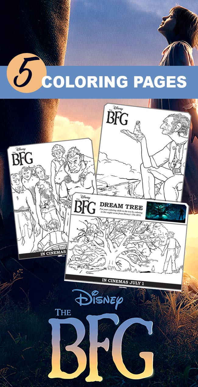 The BFG movie coloring pages
