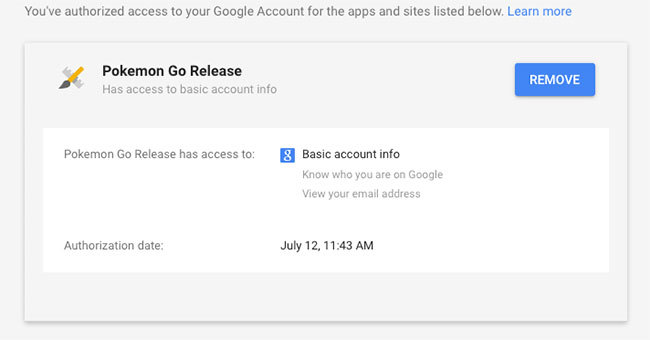 basic Google account access