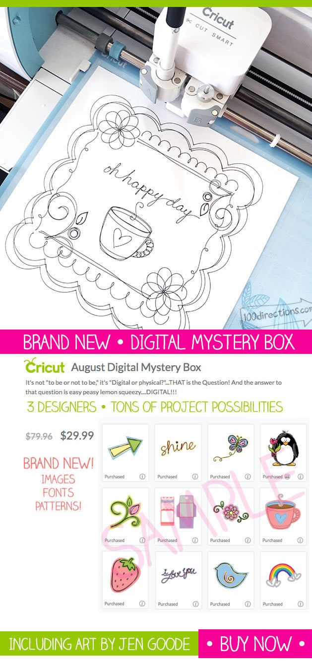 Digital Mystery Box including art sampler by Jen Goode