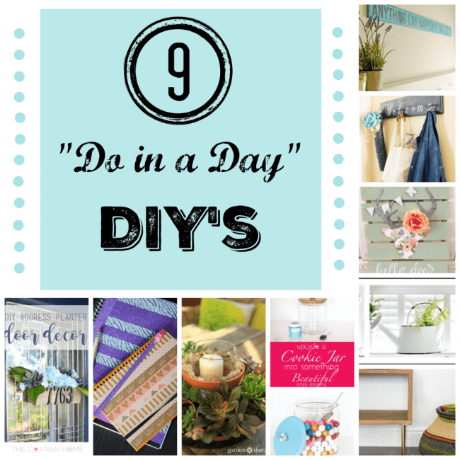 1 Day DIY projects