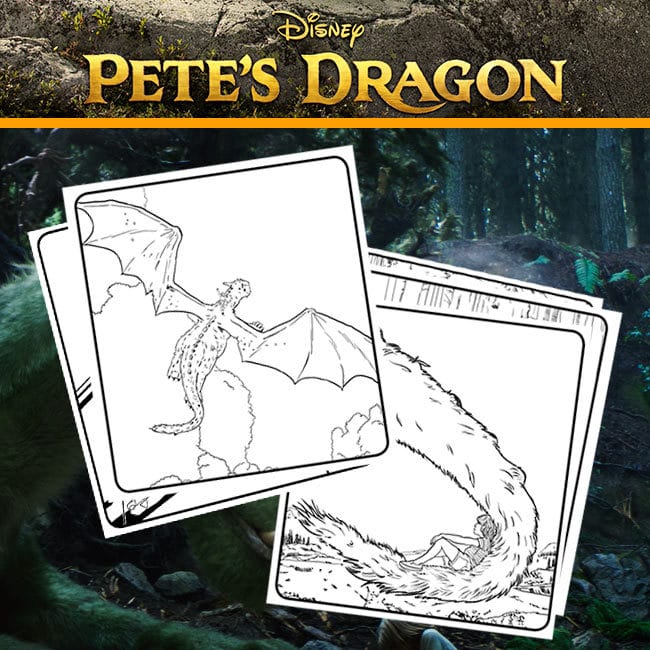 Pete's Dragon coloring pages