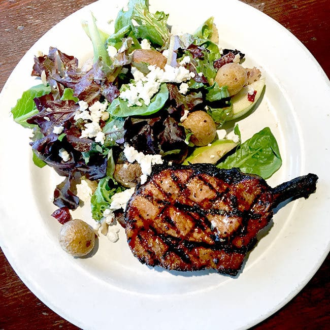 Honey Lavender Grilled Pork Chop