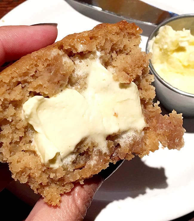 Pumpkin Spice Muffin with butter
