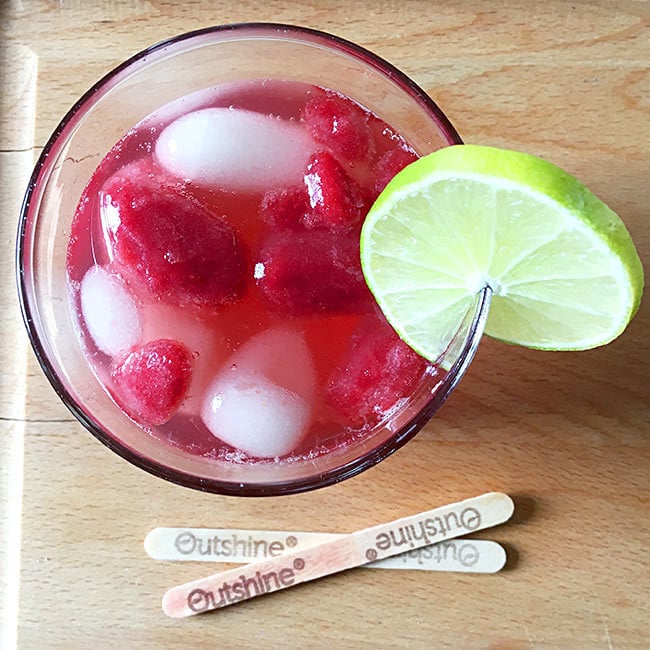 Homemade cherry limeade