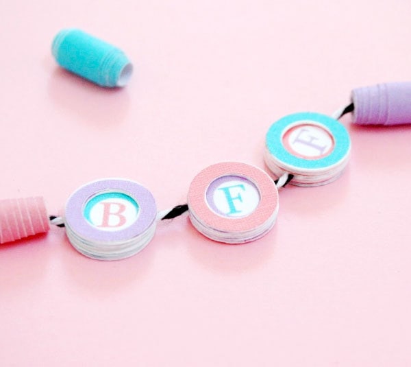 Change the colors to customize your BFF paper beads