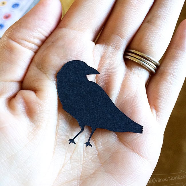 Raven cut out designed by Jen Goode