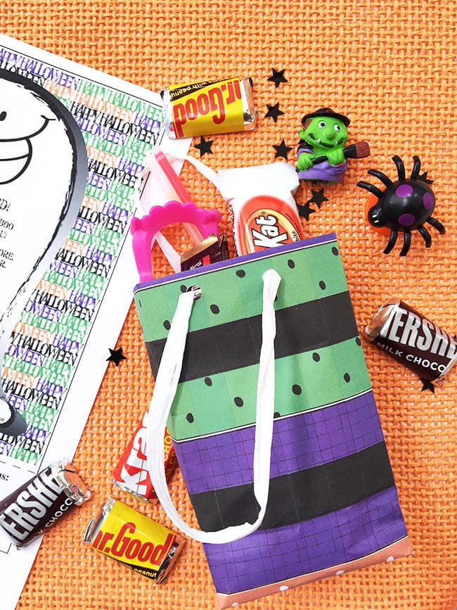 Make a mini boo bag with Halloween printables
