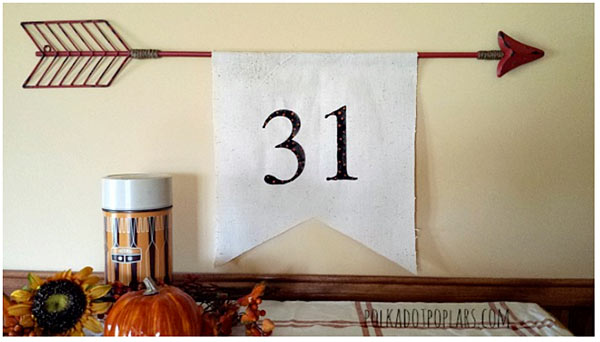 Quick Halloween Craft - Pennant Flag