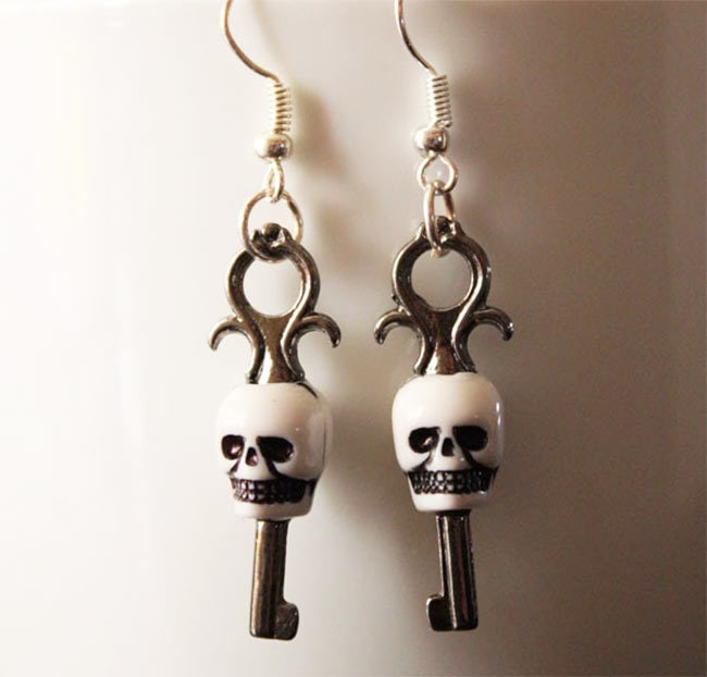 Skeleton Key Earrings