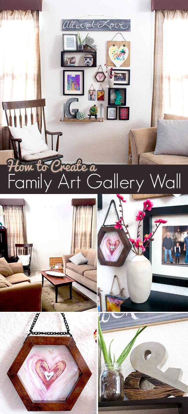 How to create a family art gallery wall