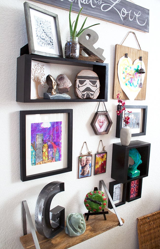 Mix different frame and shelf sizes