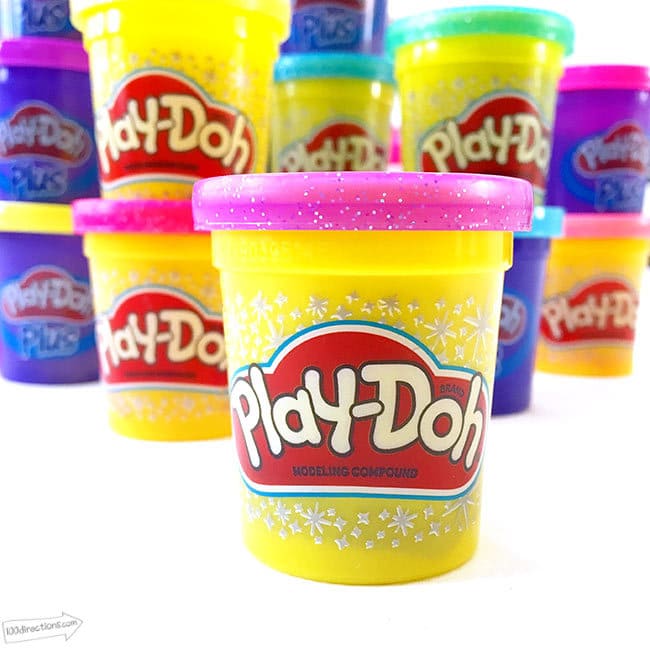 Get creative with glitter Play-Doh