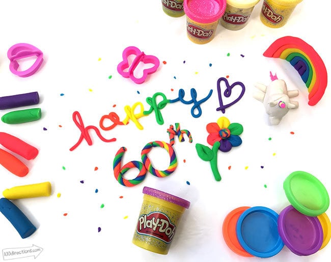 Happy 60th Birthday Play-Doh