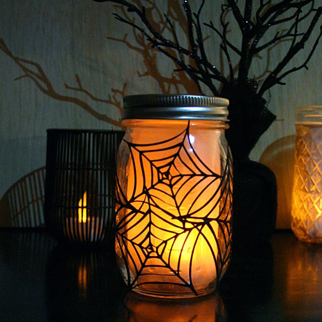 DIY Luminary made with Cricut designed by Jen Goode