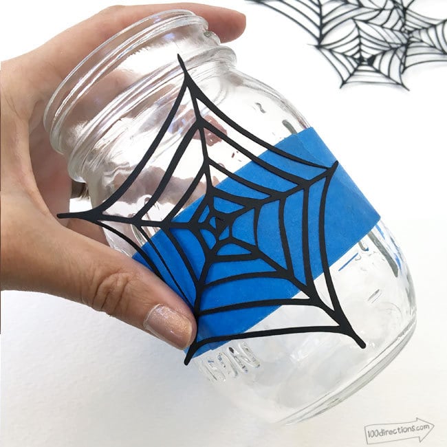 DIY Spiderweb Luminary