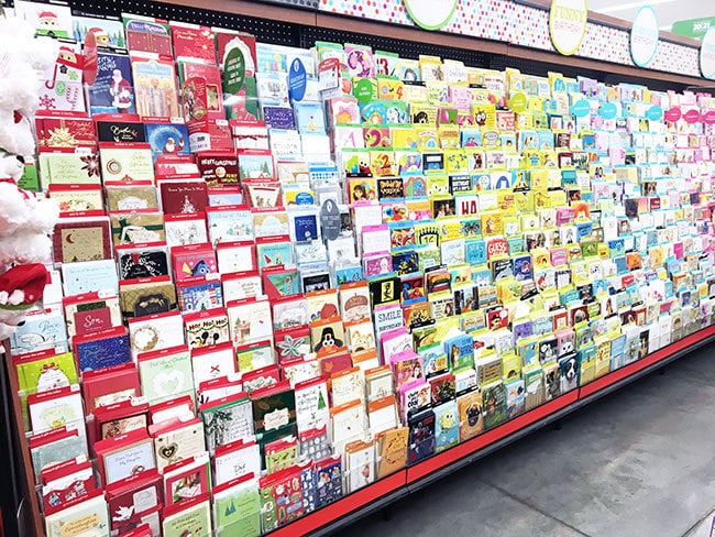 American Greetings in the stationery aisle at Walmart Neighborhood Markets
