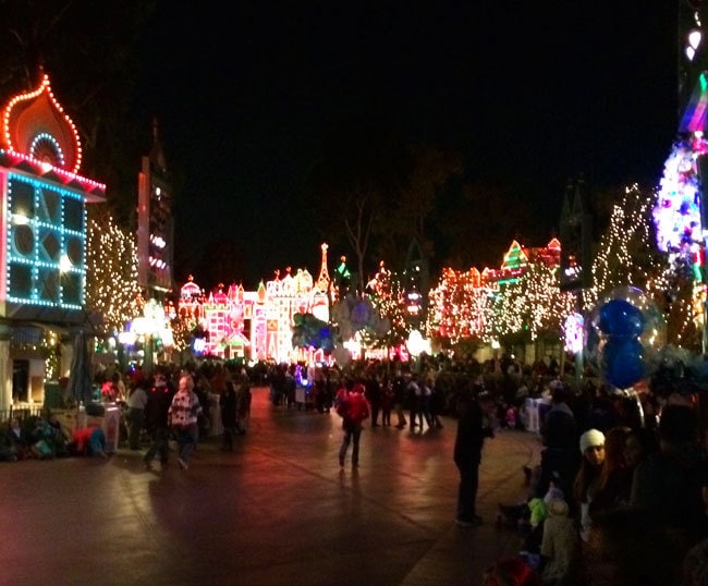 Pretty holiday lights - Disneyland at Christmas