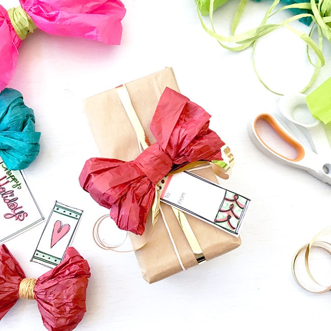 Gift Wrapping and Ribbon Bow Tutorial