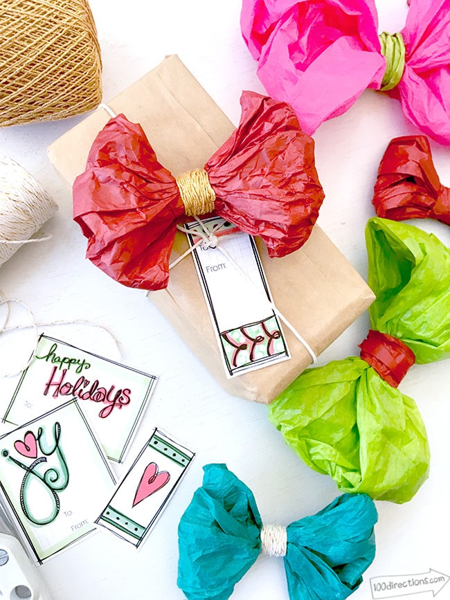 Quick and Easy DIY Tissue Paper Bow
