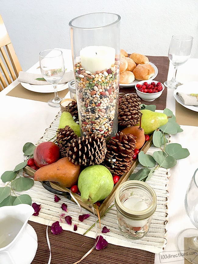 Add your food to the table and it's almost too pretty to eat!