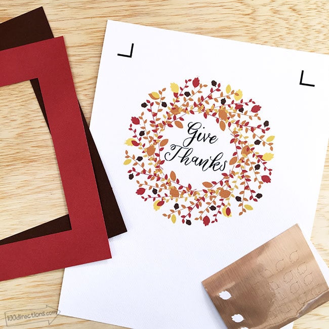 Make your own Give Thanks wall art with your Cricut