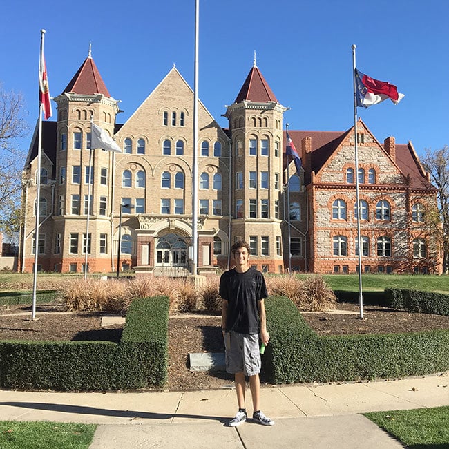 Spending the day touring Johnson & Wales University in Denver - Pictured: historic Centennial Hall