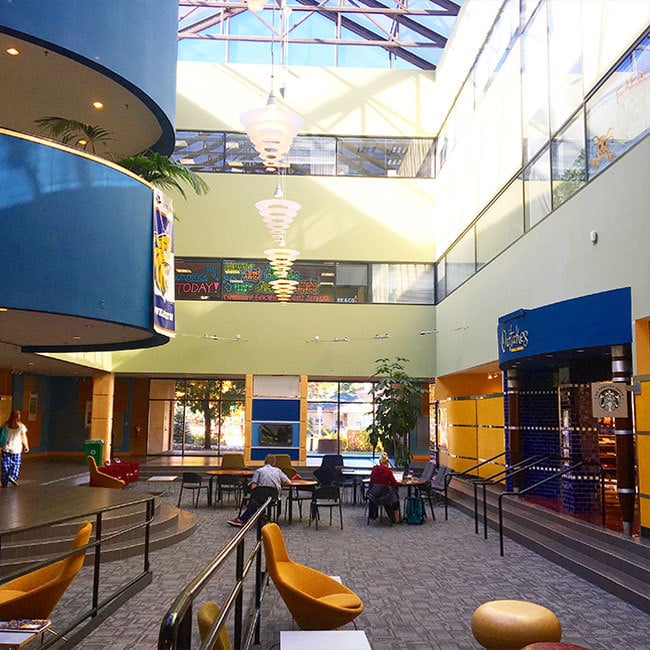 Inside the Student Center at JWU Denver
