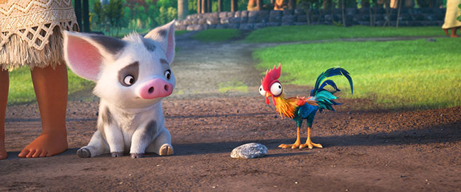 HeiHei and Pua from Moana