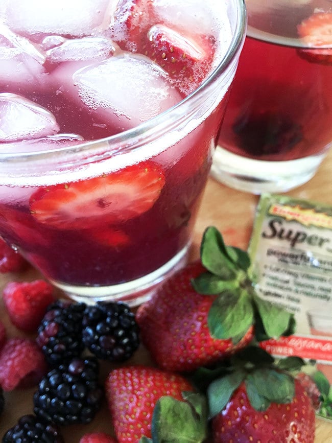 Super berry tea - so yummy!