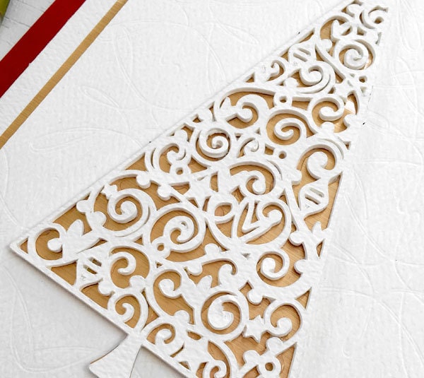 Fancy cut card made with your Cricut machine