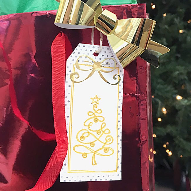 Make your own hand-drawn look gift tags