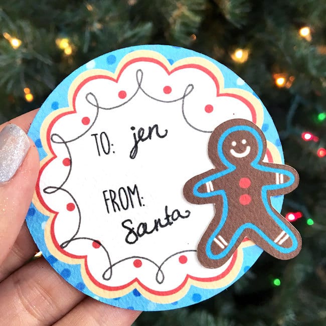 Make your own Gingerbread Man Gift Tags