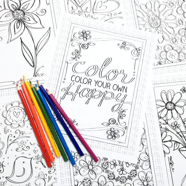 Coloring pages, word art, project ideas and template