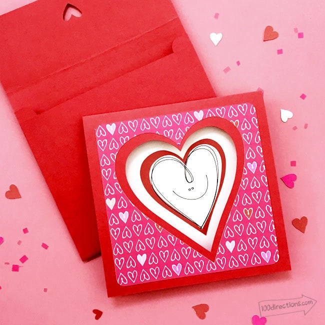 Make a cute happy face card for your sweetie