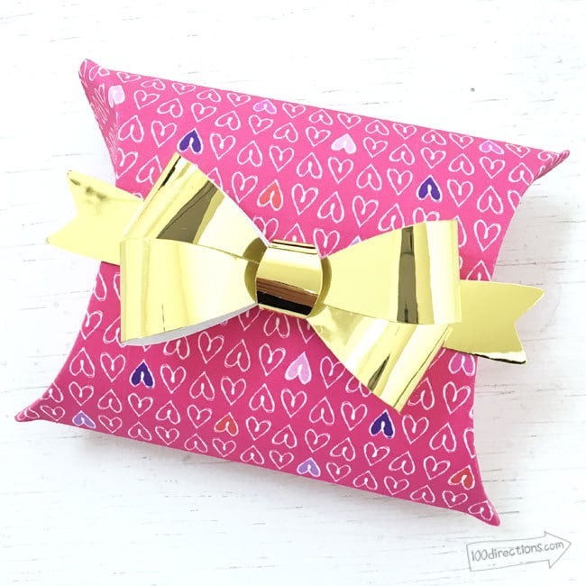 Add a pretty bow to your pillow box