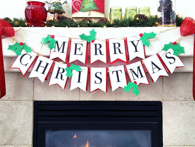 DIY Merry Christmas Banner