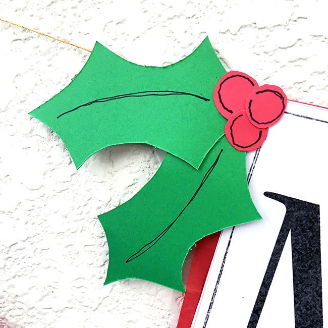 Make your own paper holly