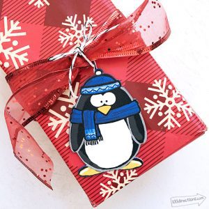 DIY Penguin Presente Tag Ornamentos