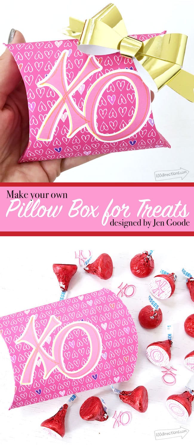 DIY Pillow Box for Treats by Jen Goode